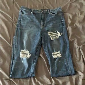 Distressed American Eagle Jeans
